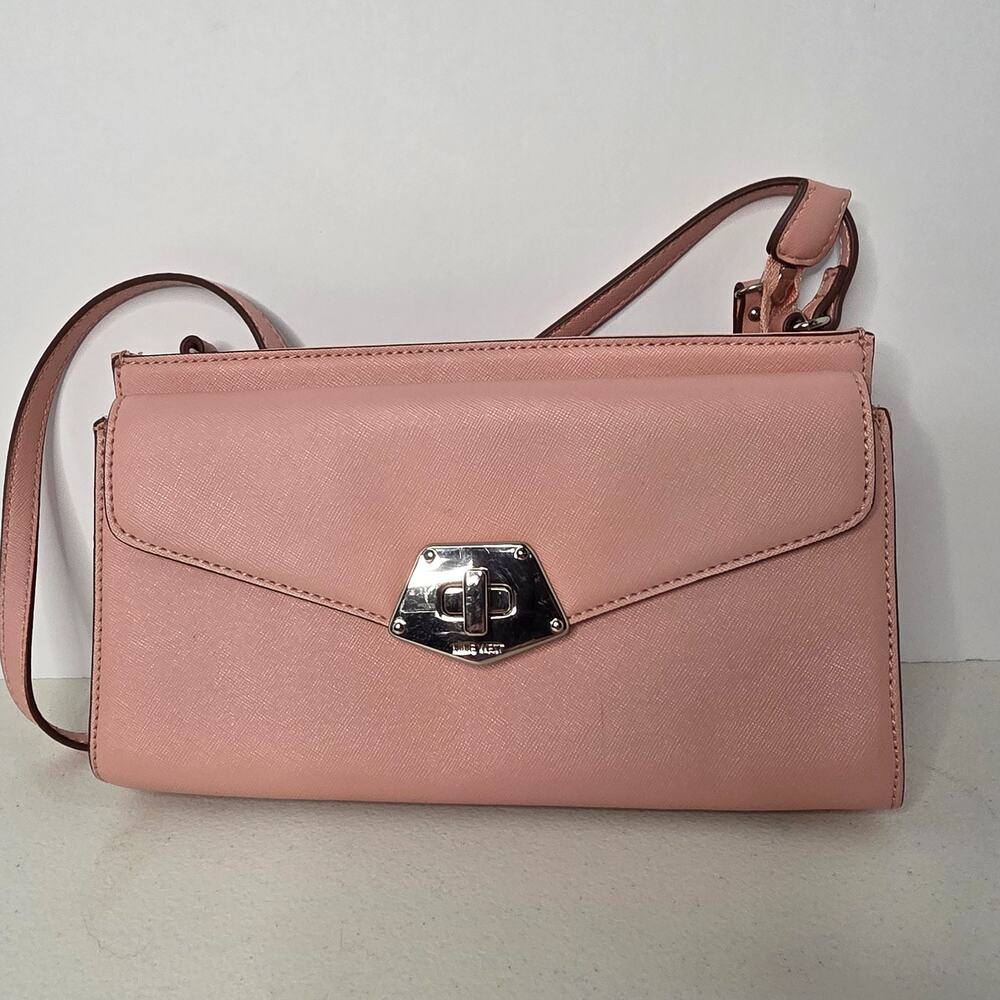 Nine West Lullaby MM Crossbody Pink Blush Purse Rock & Lock NWT